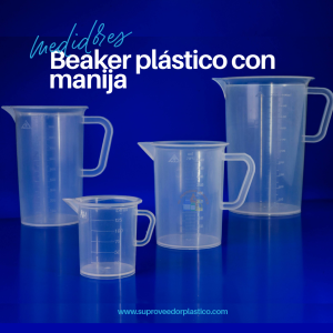 Beaker Plástico con manija