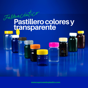 Pastilleros Plásticos de Colores y Transparentes