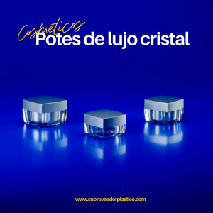 Pote Cosmético de Lujo Cristal