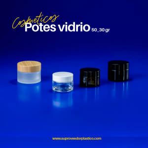Potes de Vidrio Ámbar – Transparente
