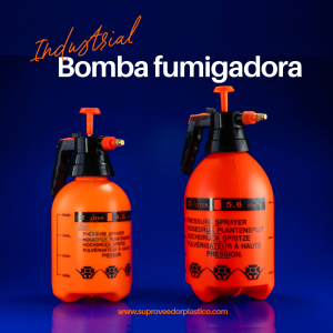 Bombas fumigadoras plásticas de presión previa de 2 y 3 litros color naranja en Cali.